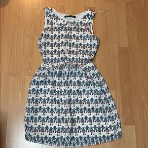 Zara robot pattern dress